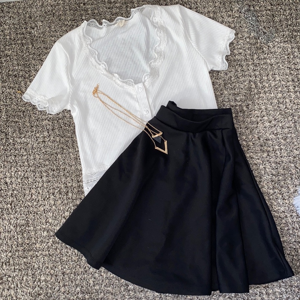 Perfect Black Skater Skirt
